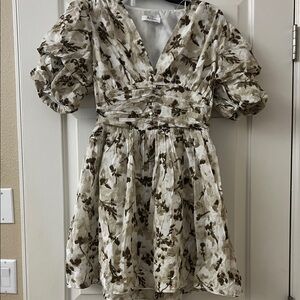 Floral Puff Sleeve Dress